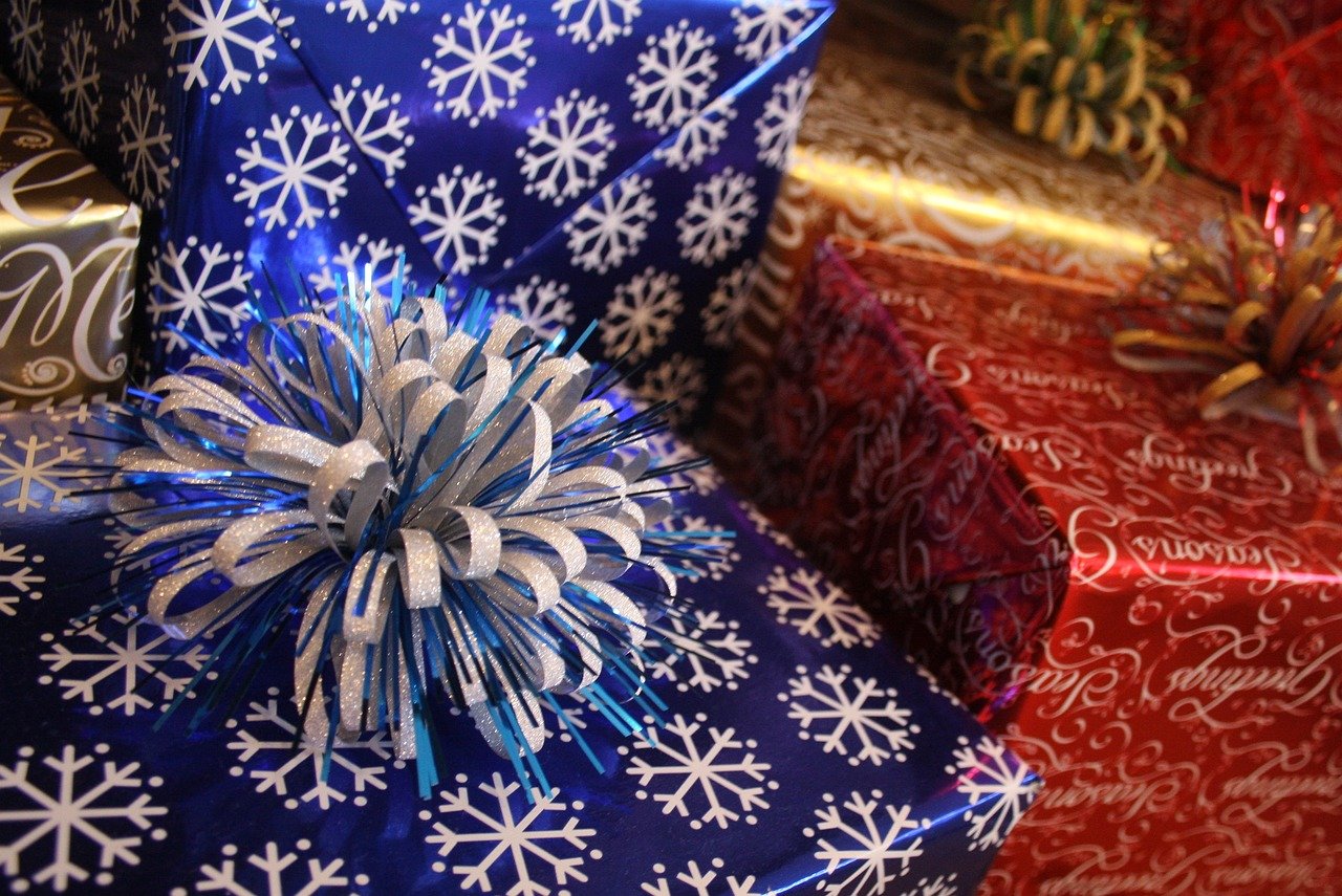 christmas, gift, wrap